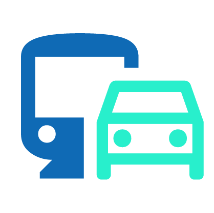 Train and Car icon